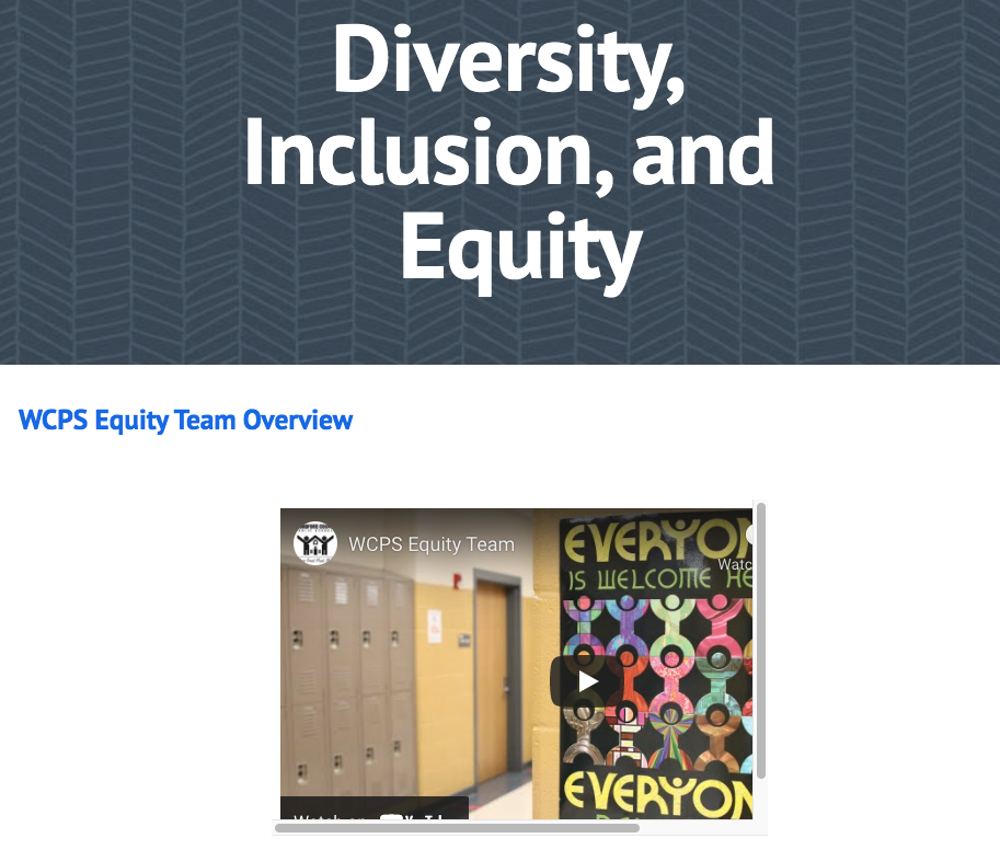 Woodford County Diversity Inclusion and Equity webpage