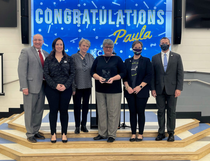 ​Picture of the 2021-2022 Kentucky Education Support Staff Professional Award winner - Paula Rust​